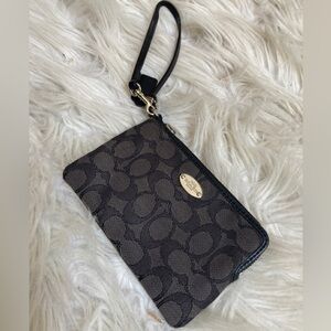 Black Coach wristlet